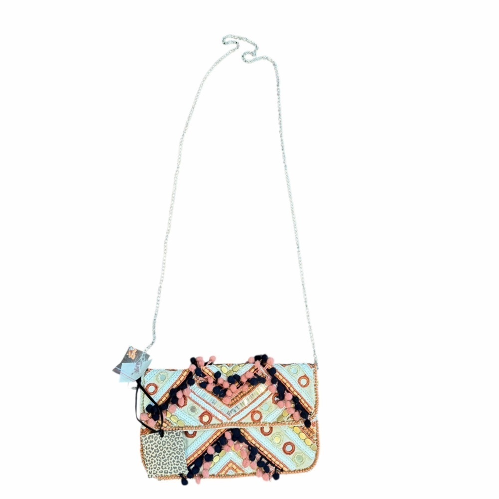 Clements Ribeiro Bohemian Summer Crossbody Clutch Purse